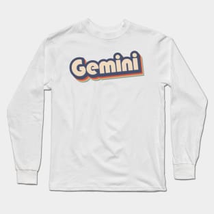 Gemini Retro '70s Long Sleeve T-Shirt